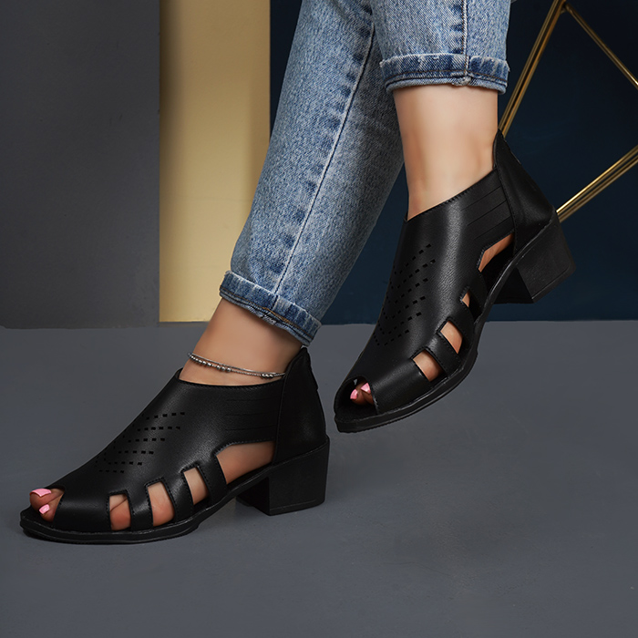 صندل زنانه مشکی مدل serena