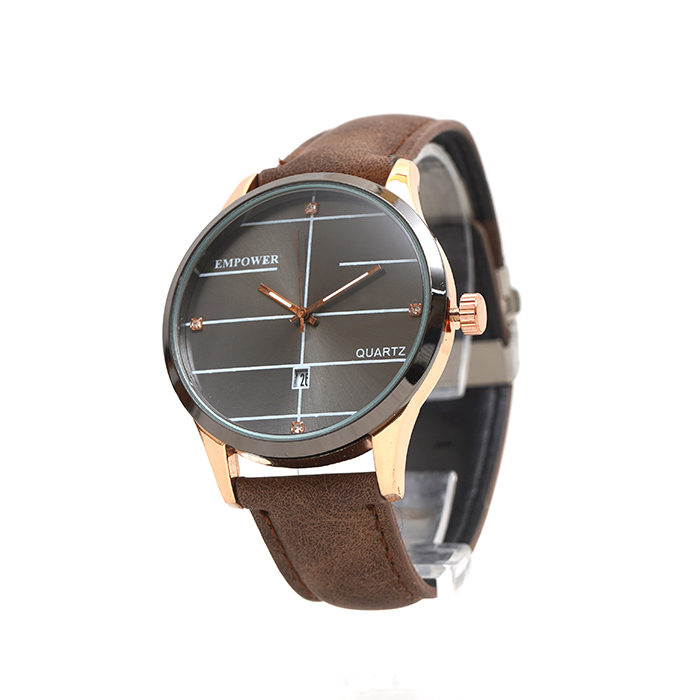 ساعت مچی قهوه ای empower مدل Quartz