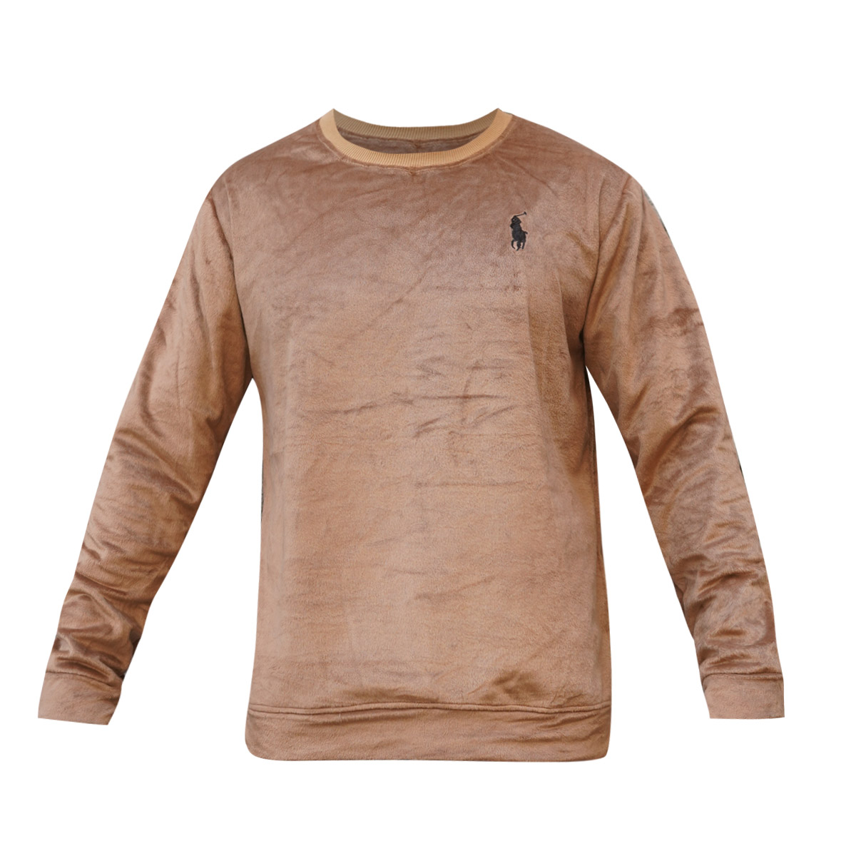 بلوز مردانه مخمل خاکی مدل Raden