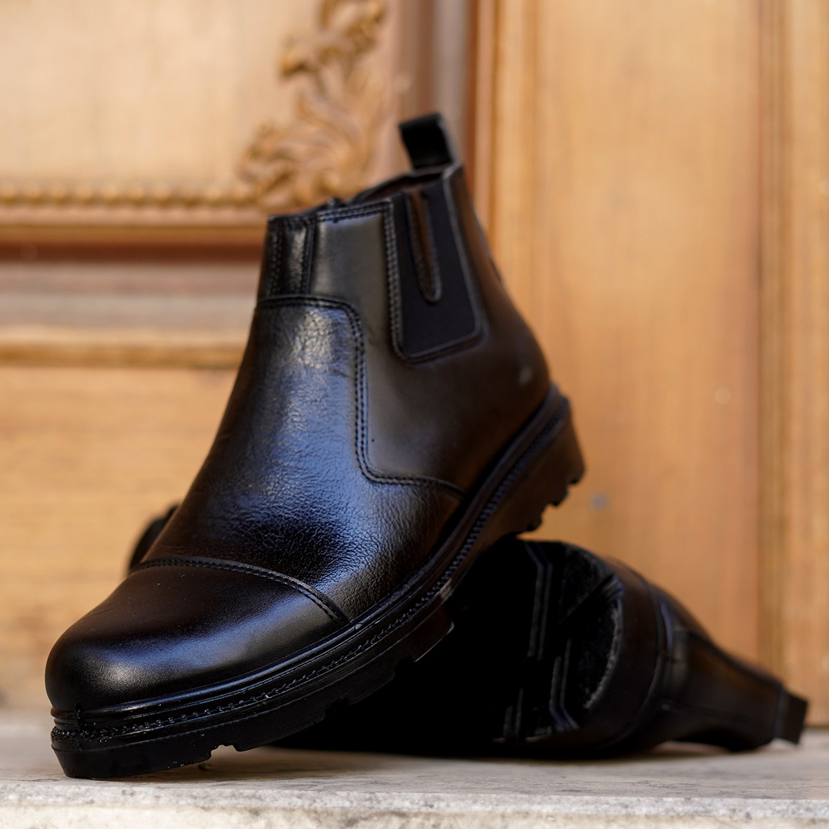 نیم بوت مشکی مردانه مدل Sasha