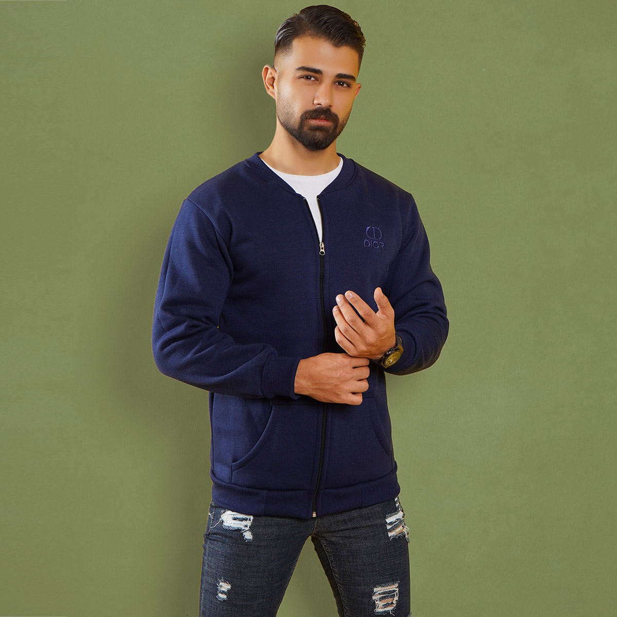 سوییشرت مردانه سرمه ای مدل DIOR