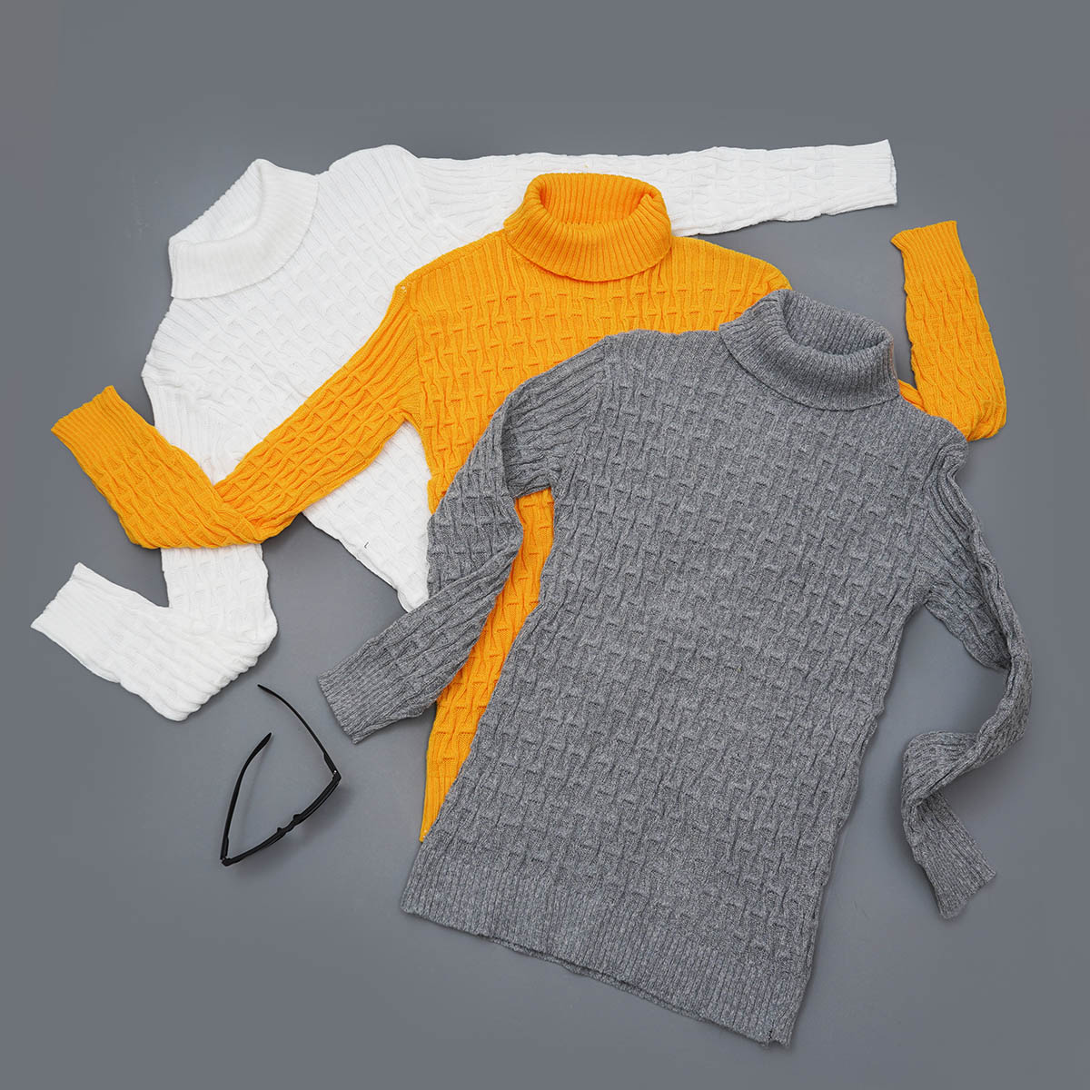 پلیوربافت مردانه مشکی یقه اسکی مدل Arad