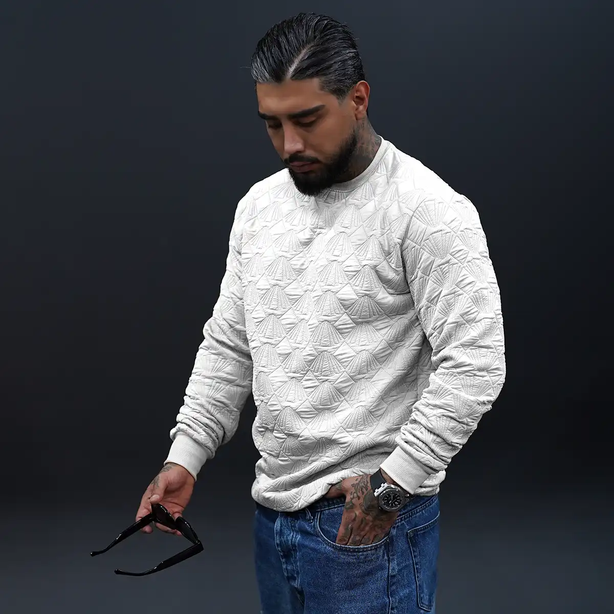 دورس مردانه سفید مدل Ayaz