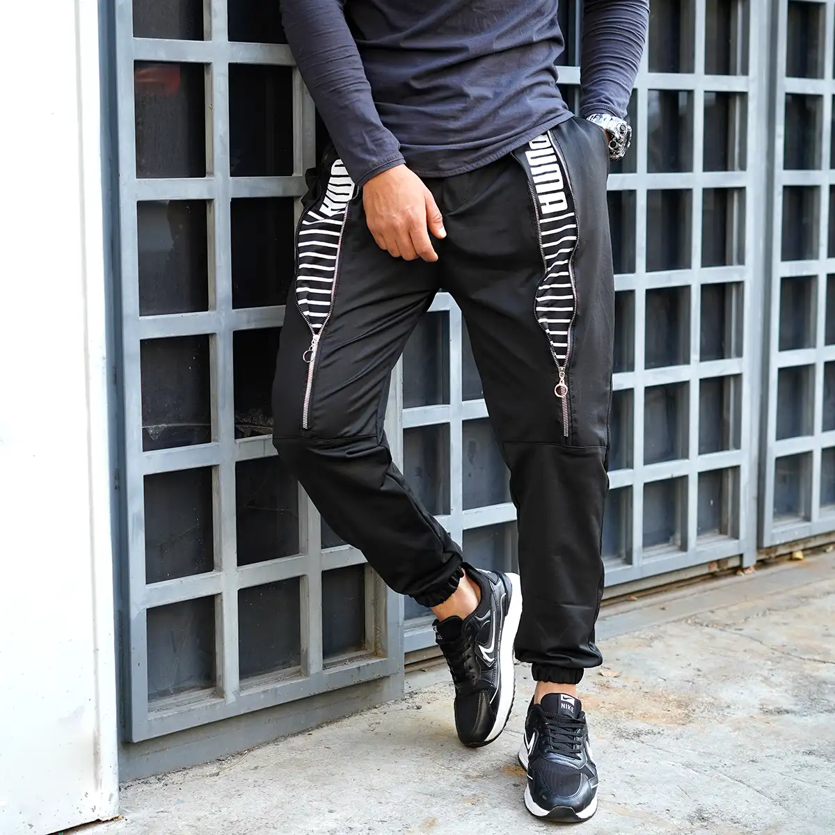 شلوار اسلش مردانه پوما مشکی مدل Puman