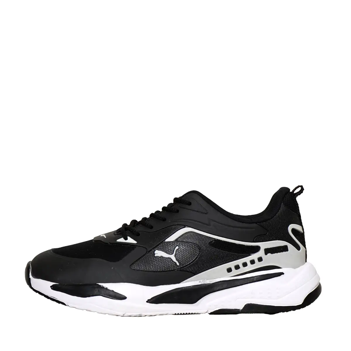 کفش ورزشی مردانه مشکی سفید مدل Pumash