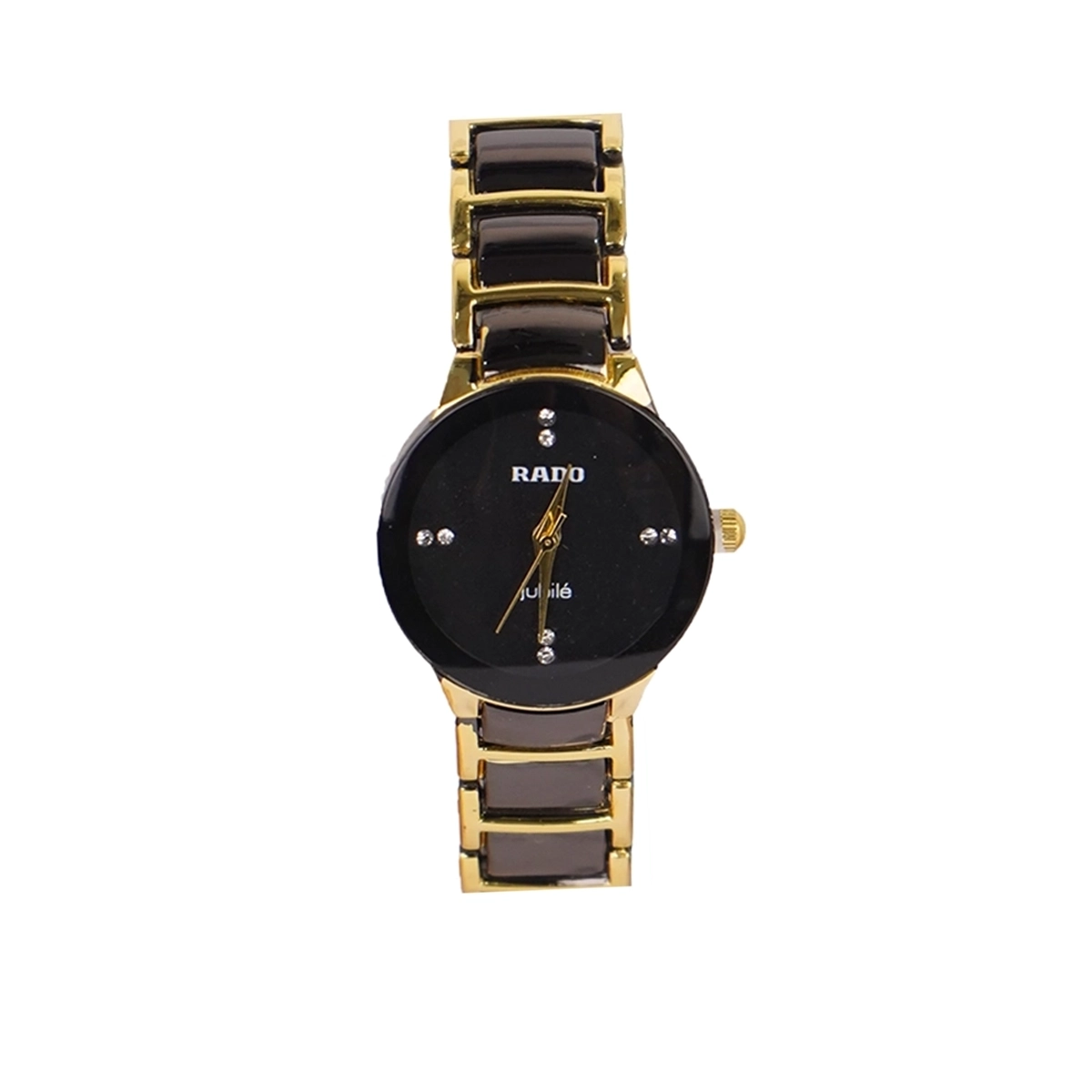 ساعت مشکی طلایی زنانه مدل Rado