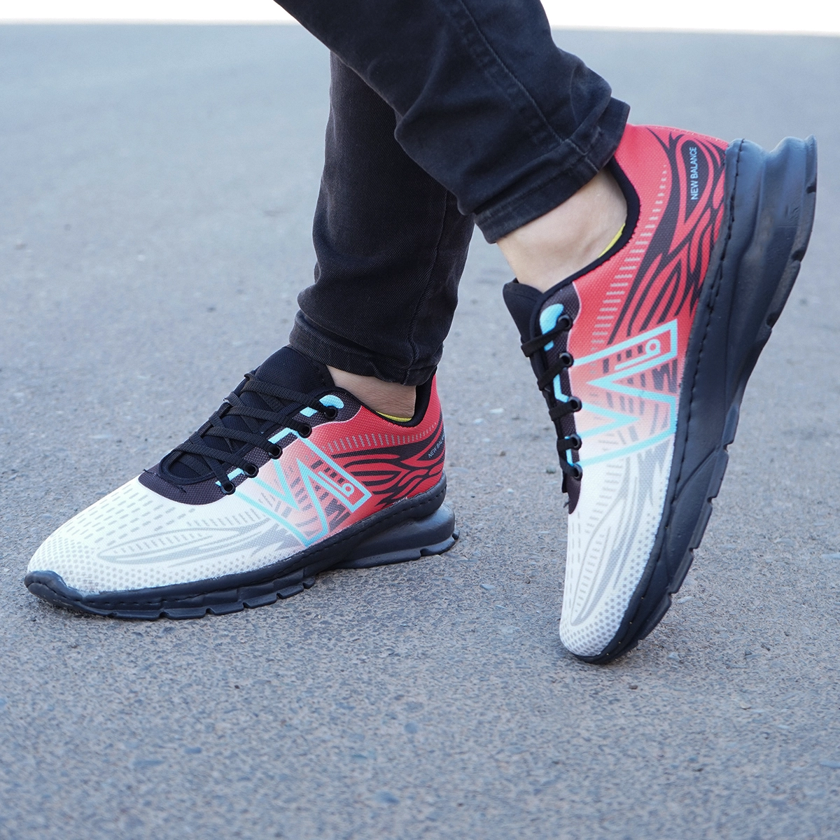 کفش ورزشی مردانه (T)قرمز زیره مشکی مدل Mito