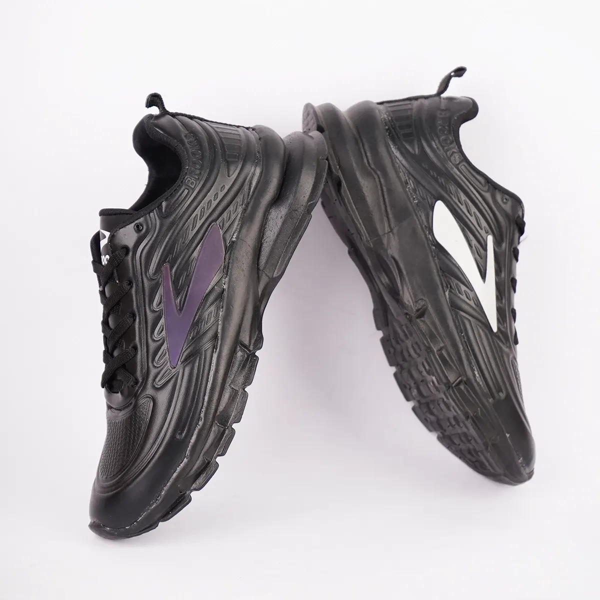 کفش ورزشی مردانه مشکی طوسی مدل Padman