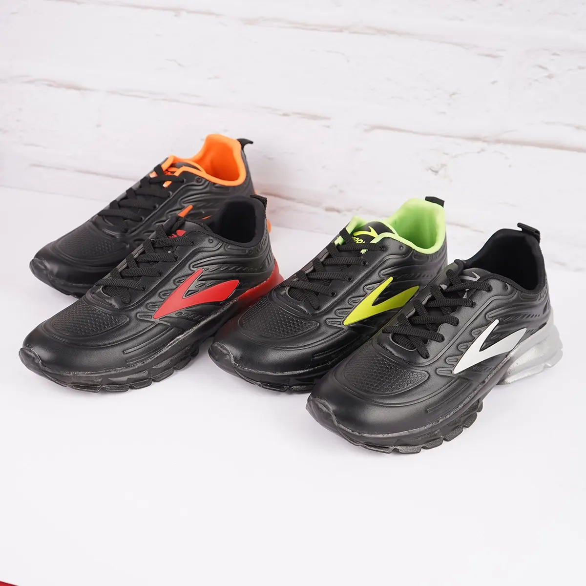 کفش ورزشی مردانه مشکی قرمزمدل P802