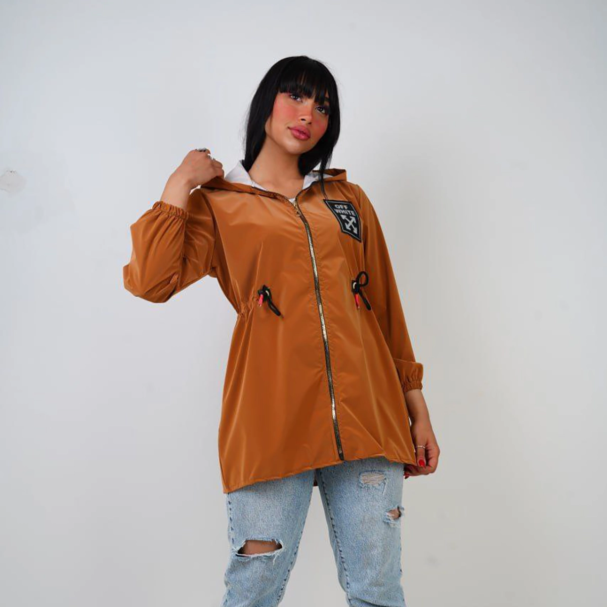 بارونی سلیکونی نارنجی زنانه مدل Avina