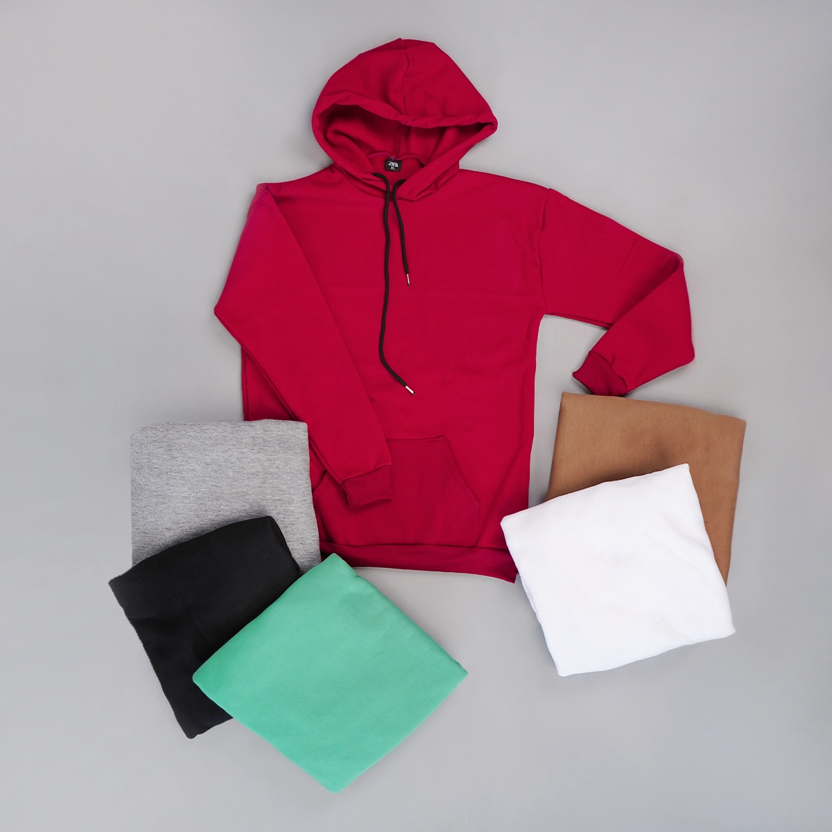 هودی بیسیک زرشکی مردانه مدل F71