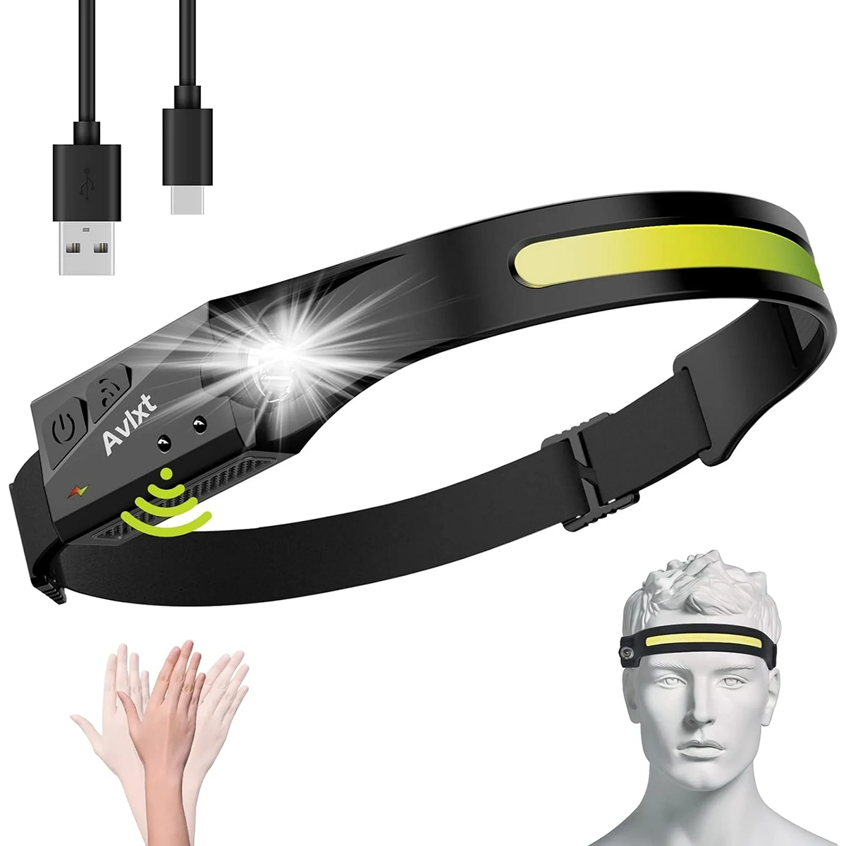 هد لامپ سنسوردار مدل YT200