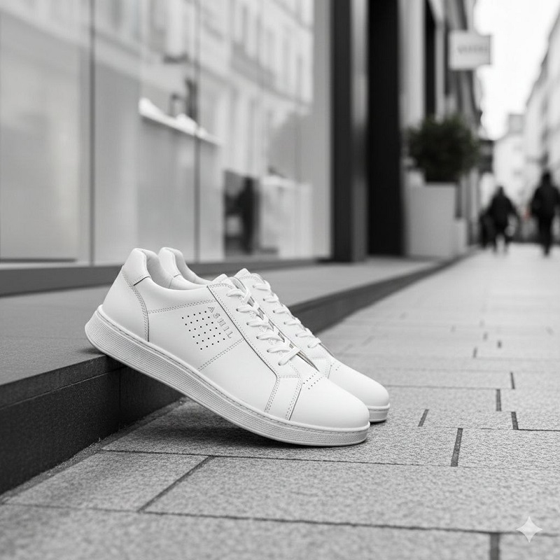 کفش تخت مردانه سفید مدل Yara