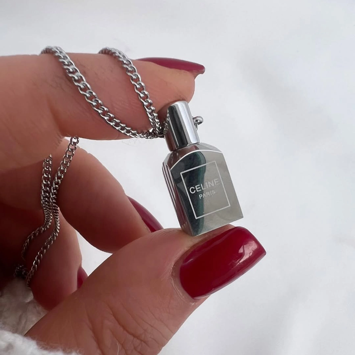 گردنبند عطر یار( نقره ای )