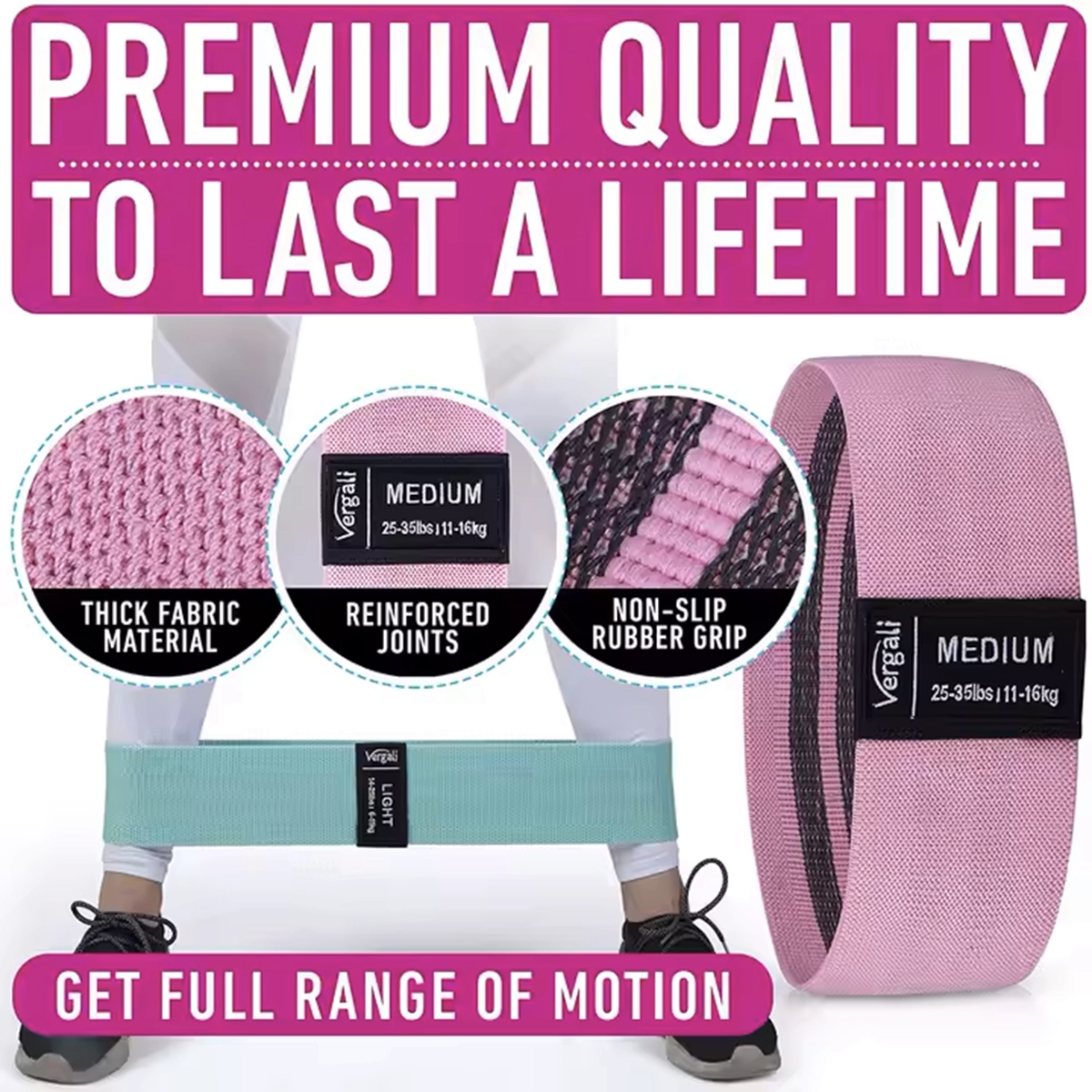 کش مینی لوپ پارچه ایی سه مقاومت( 3 عددی)