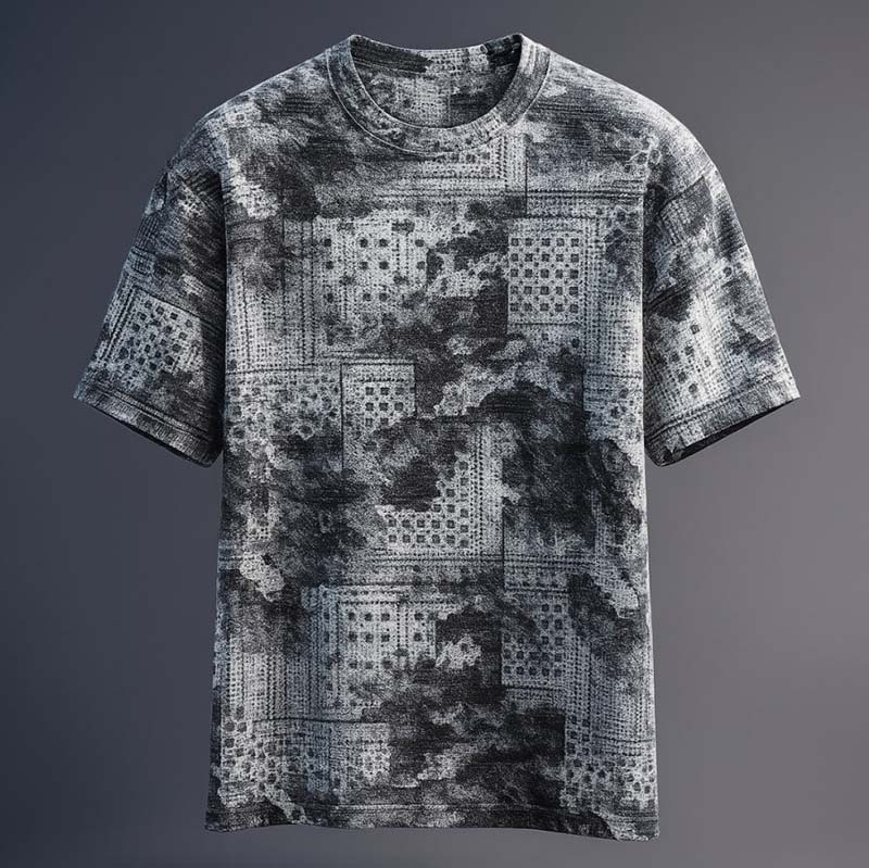 تیشرت مراکشی چاپی مشکی مردانه مدل Ramin
