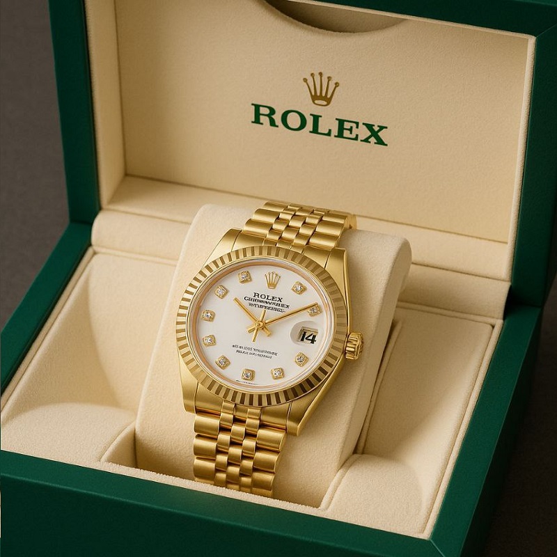 ساعت مچی رولکس طلایی مدل Date-just