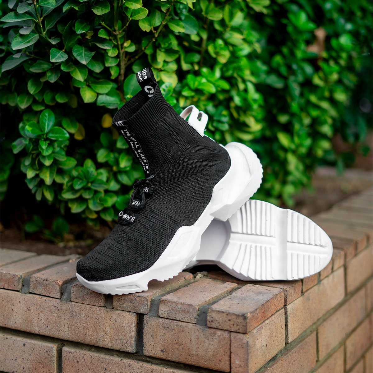 کفش ساقدار مشکی زیره سفید مردانه مدل Sasan