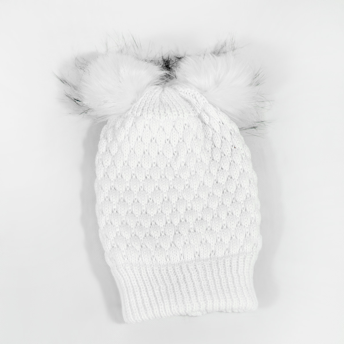 کلاه دخترانه خرگوشی سفید مدل Boshra