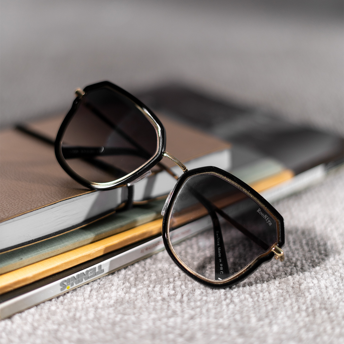 عینک آفتابی زنانه دودی Rooniya مدل Gita