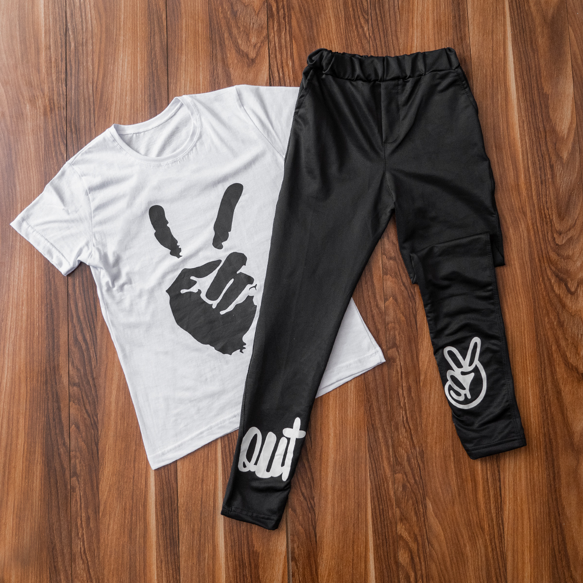 ست تیشرت شلوار بچگانه مدل Z150