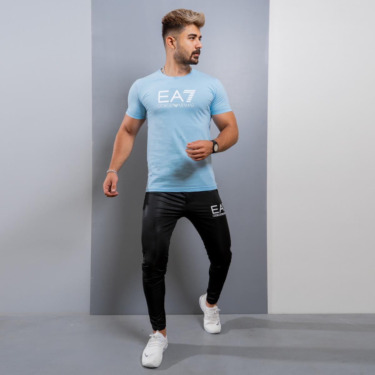 ست تیشرت شلوار EA7 مردانه مدل Henri