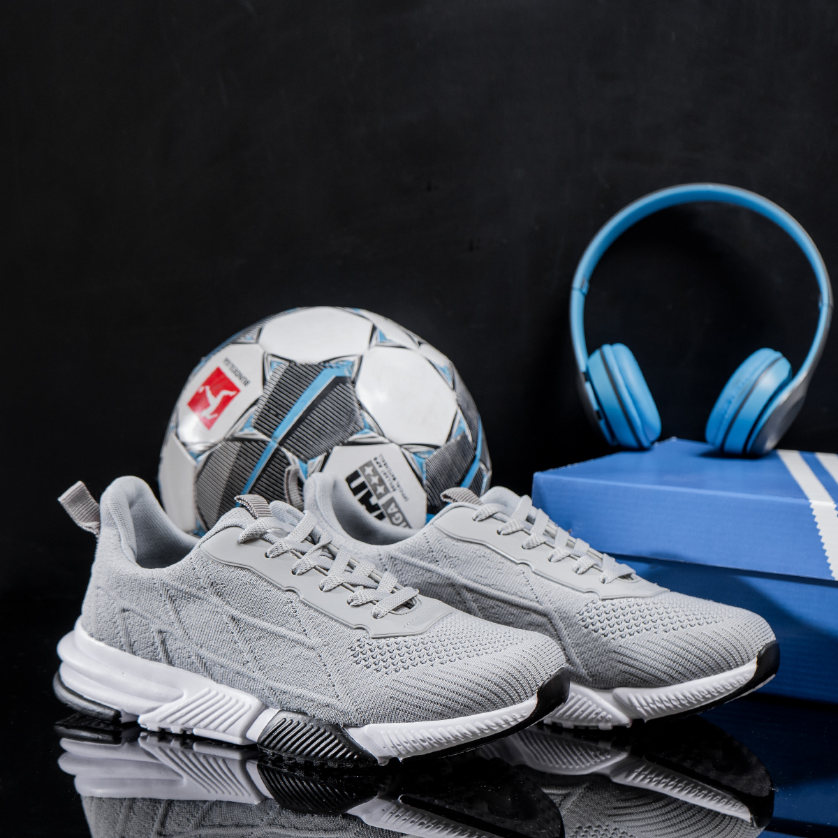 کفش ورزشی Fashion مردانه طوسی مدل Mikel