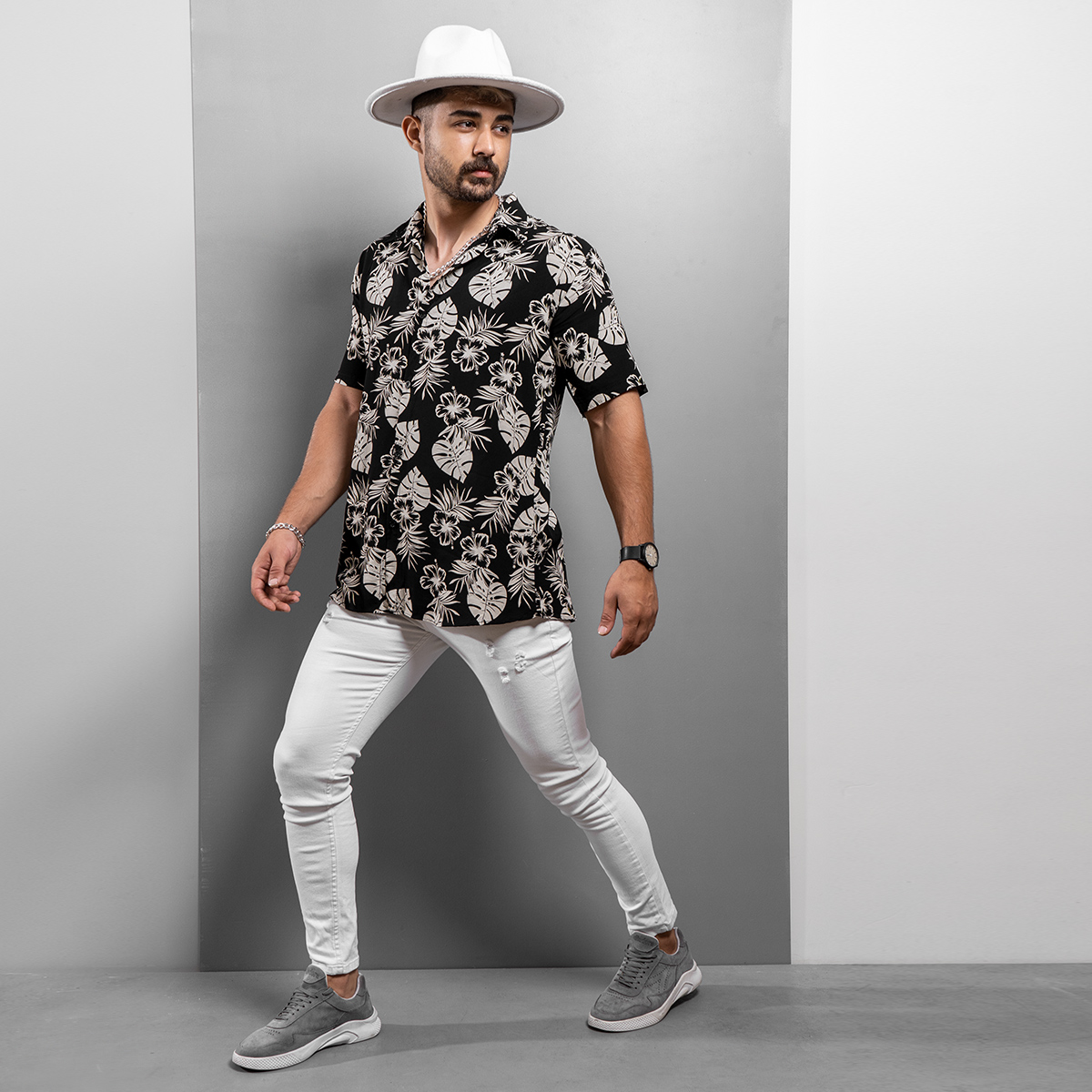 پیراهن هاوایی(T) مردانه مدل Telin