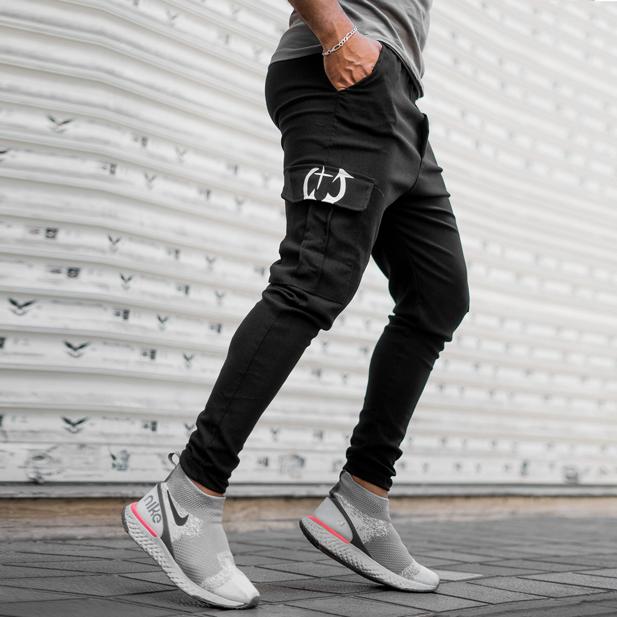 شلوار اسلش مشکی مردانه مدل Rodin