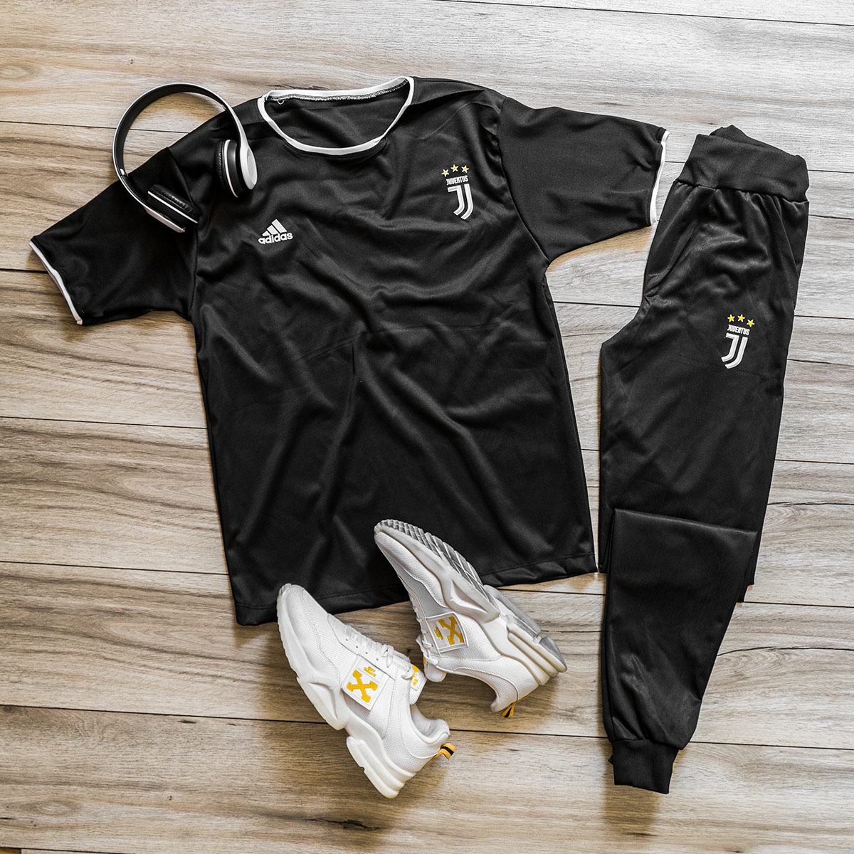 ست تیشرت شلوار یوونتوس مردانه مدلAron