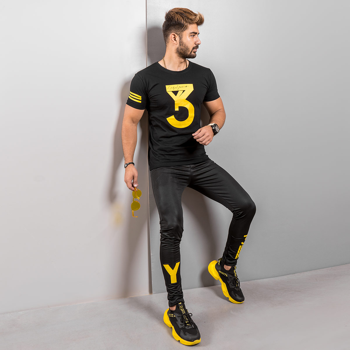 ست تیشرت شلوار Y٣ مردانه مدل Yonak