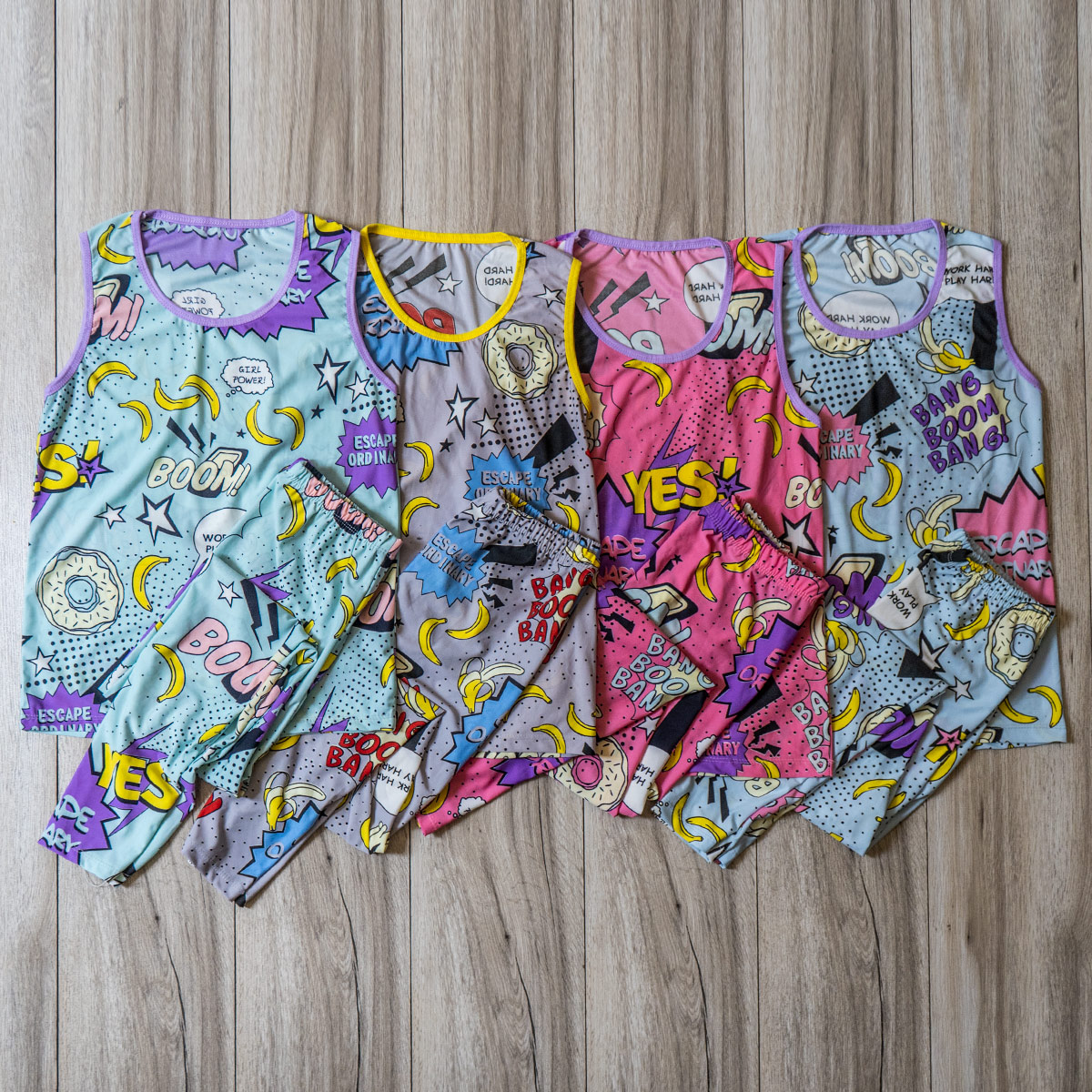 ست تاپ و ساپورت زنانه آبی مدل Emily