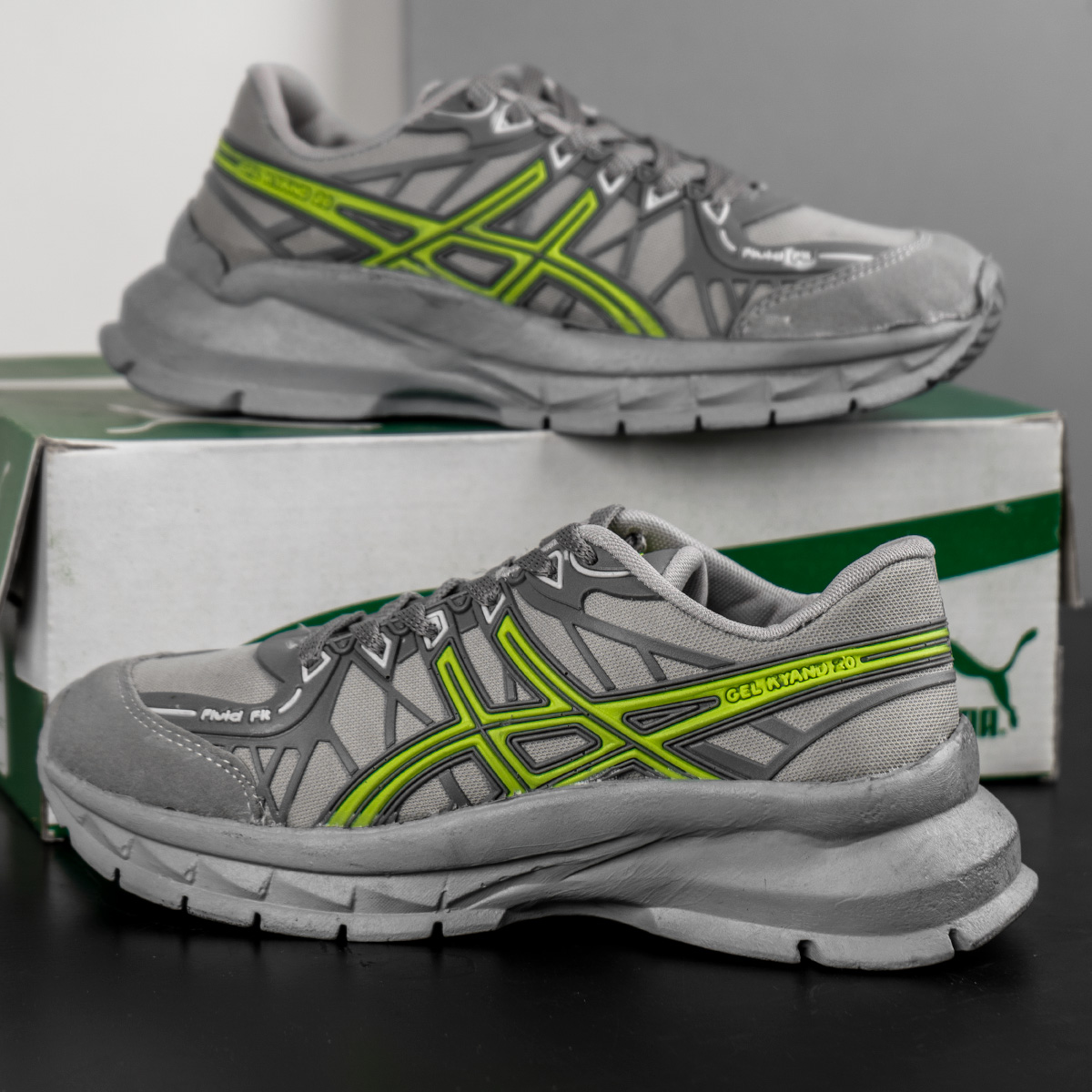 کفش ورزشی Asics زنانه طوسی سبز مدل Tina